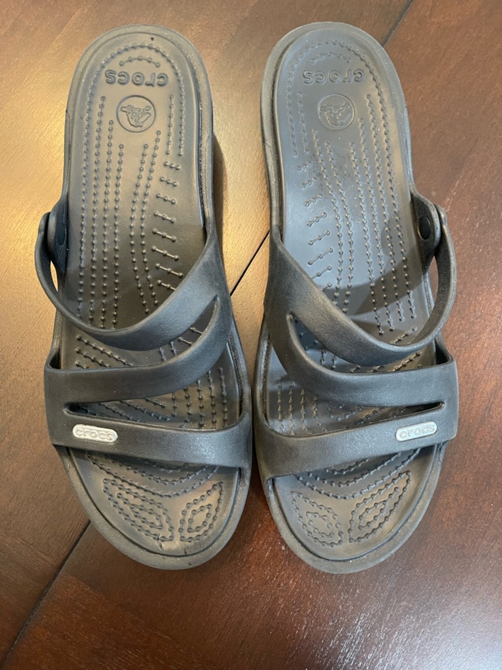 CROCS Black Women’s Casual Strappy Slide Sandals